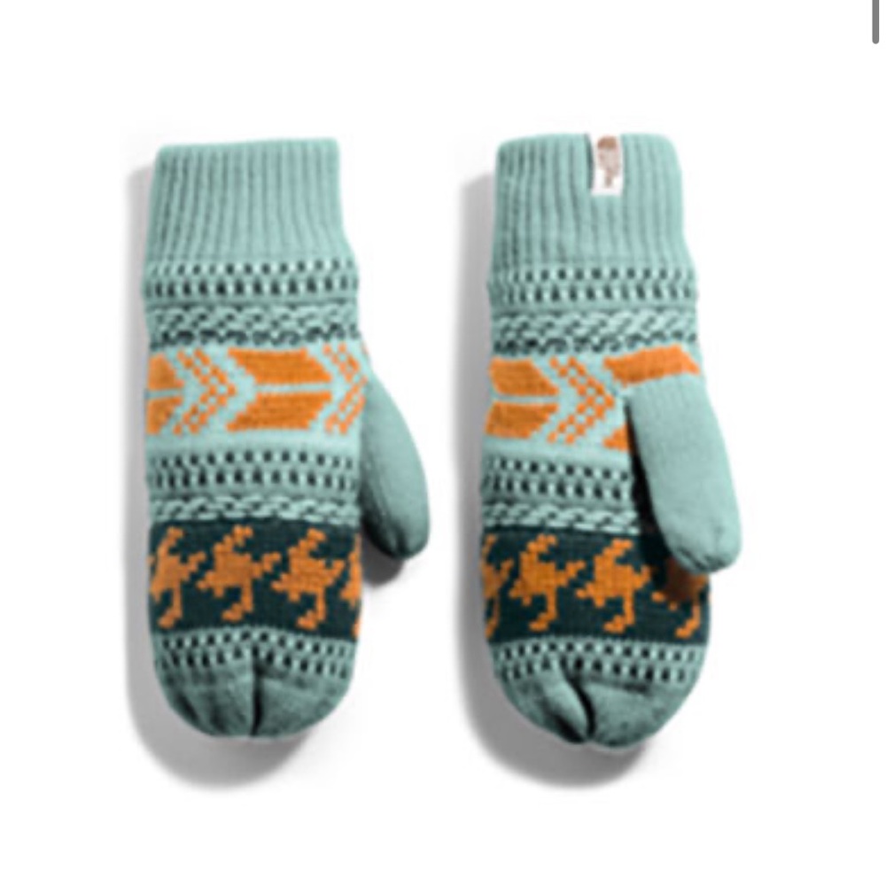 The North Face fair isle mittens